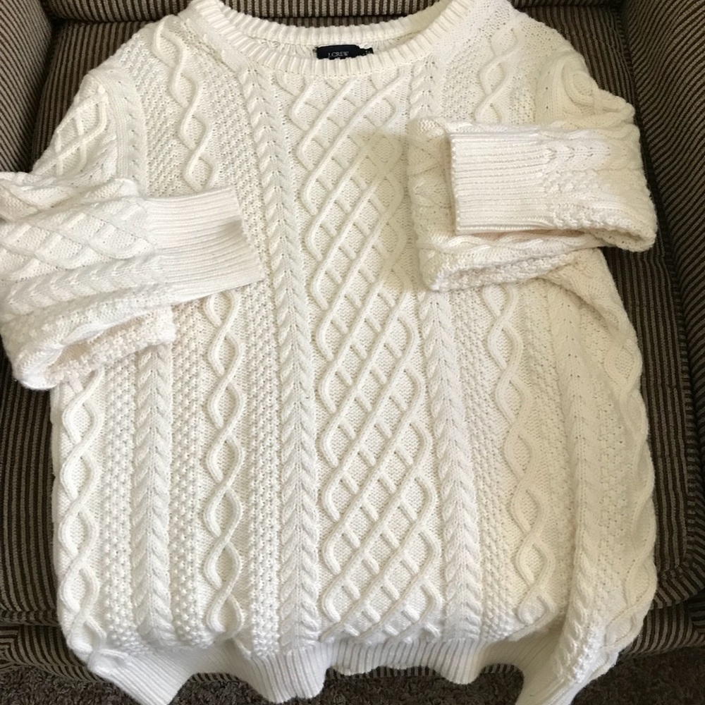 J Crew Sweater Cable Knit